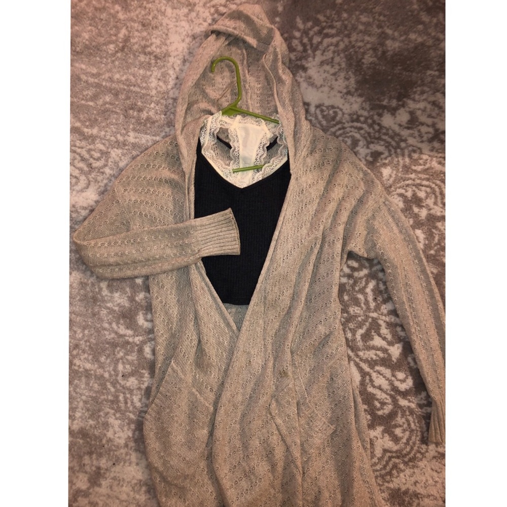AE Boho hooded cardigan